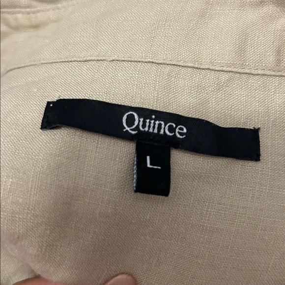 Quince Tan Linen Button Down Shirt - Picture 8 of 9